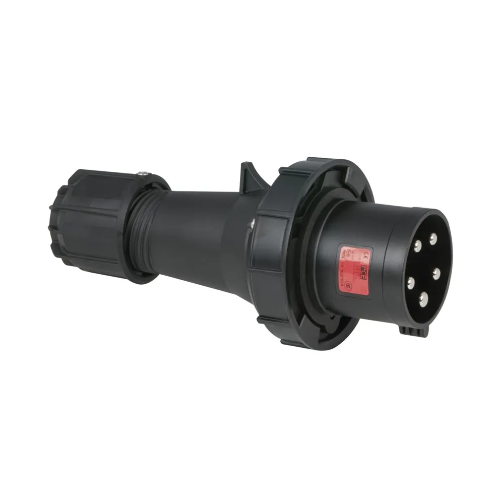 PCE CEE 63A 400V 5p Plug Male Black IP67