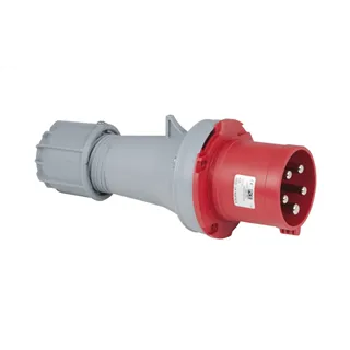 PCE CEE 63A 400V 5p Plug Male Red IP44