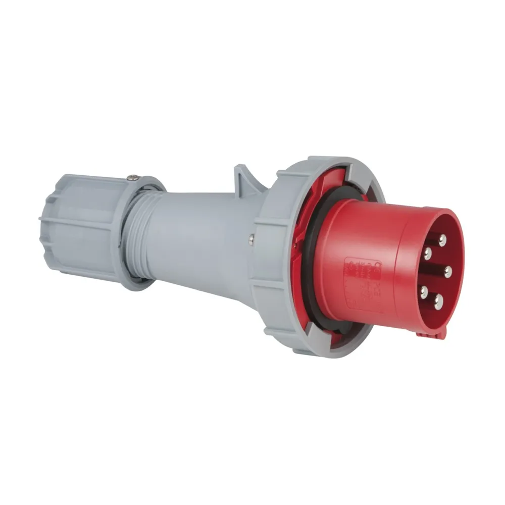 PCE CEE 63A 400V 5p Plug Male Red IP67