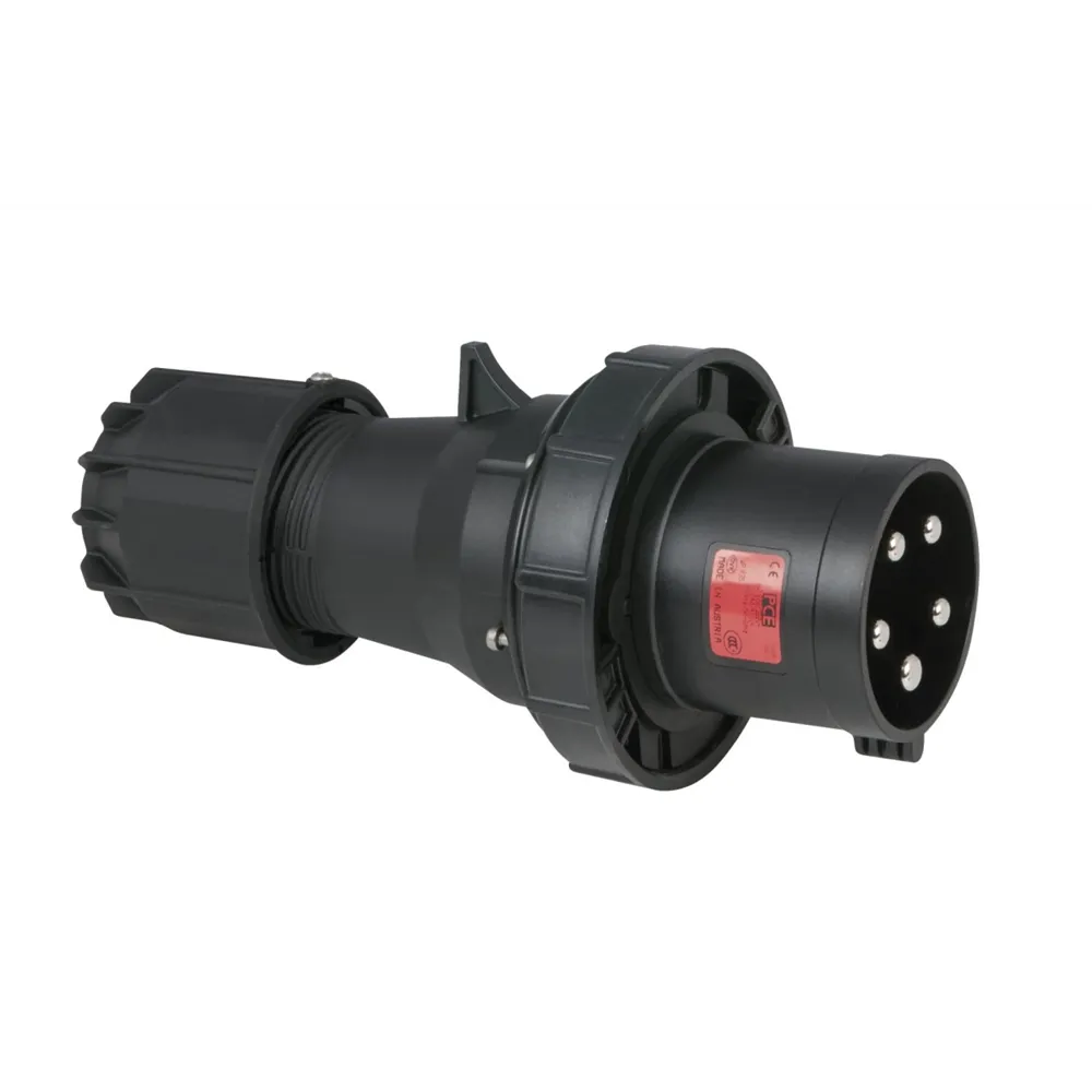 PCE CEE 125A 400V 5p Plug Male Black IP67
