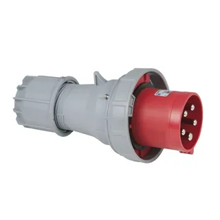 PCE CEE 125A 400V 5p Plug Male Red IP67