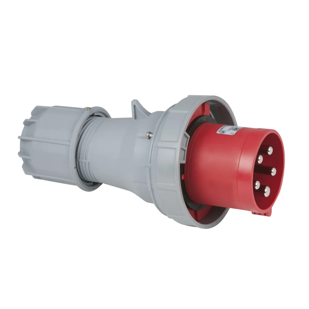 PCE CEE 125A 400V 5p Plug Male Red IP67