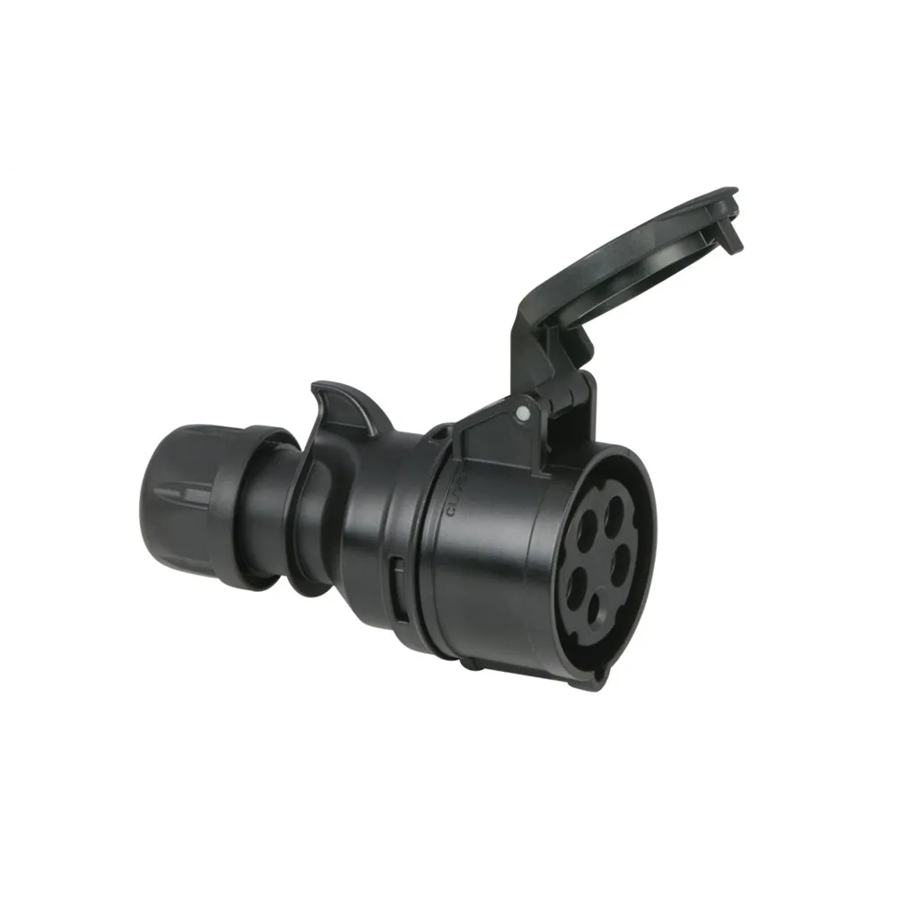 PCE CEE 16A 400V 5p Plug Female Black Turbo