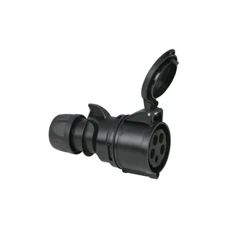 PCE CEE 32A 400V 5p Plug Female Black Turbo Twist IP44