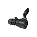 PCE CEE 32A 400V 5p Plug Female Black Turbo Twist IP44