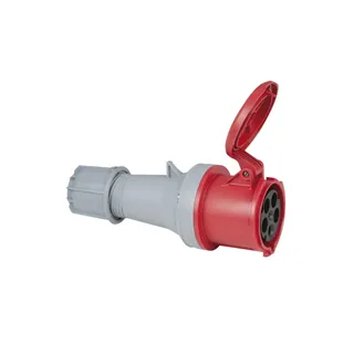 PCE CEE 63A 400V 5p Plug Female Red IP44