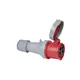PCE CEE 63A 400V 5p Plug Female Red IP67