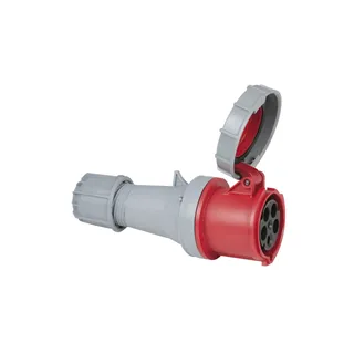 PCE CEE 63A 400V 5p Plug Female Red IP67