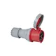 PCE CEE 125A 400V 5p Plug Female Red IP67