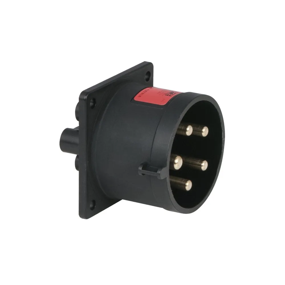 PCE CEE 32A 400V 5p Socket Male Black IP44