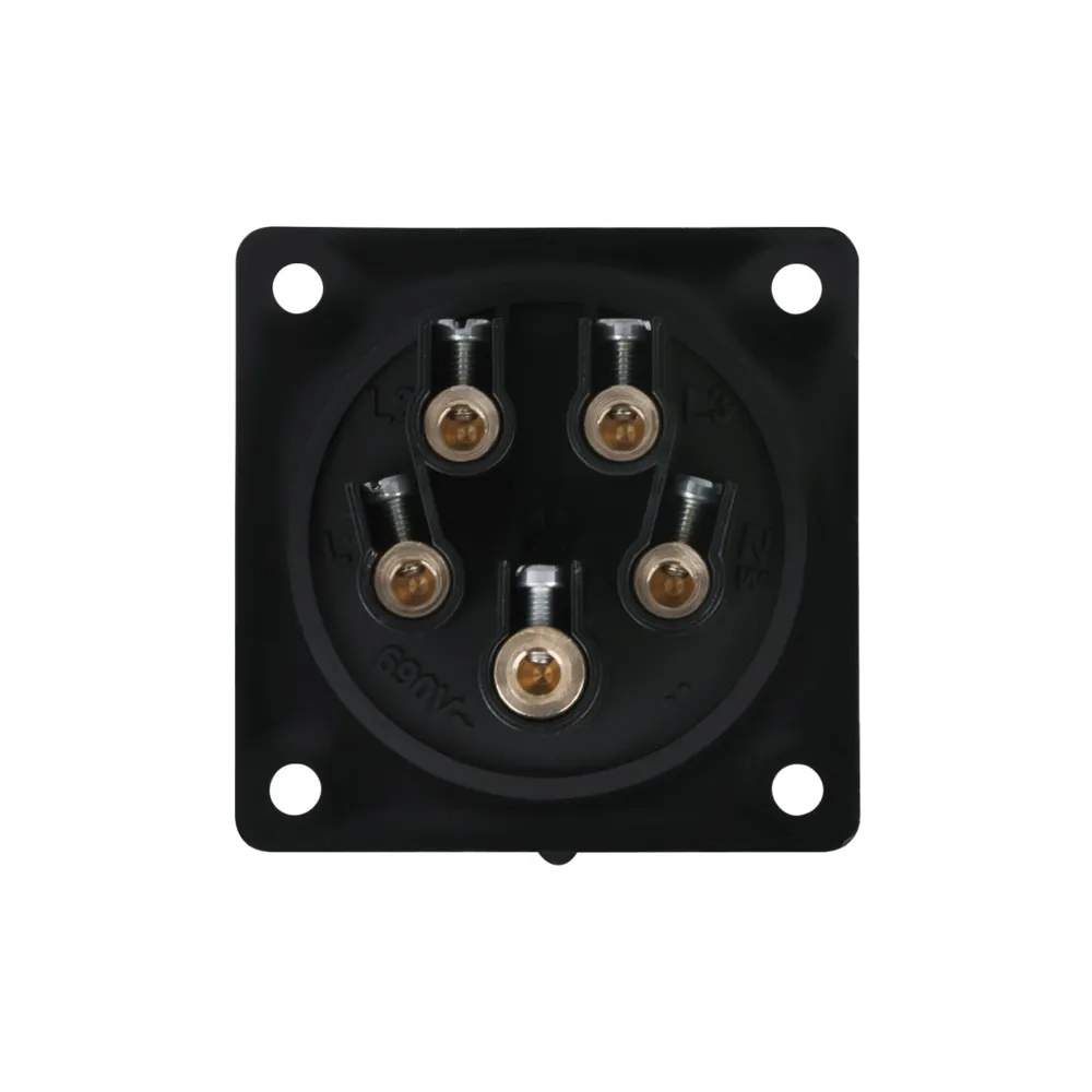 PCE CEE 32A 400V 5p Socket Male Black IP44
