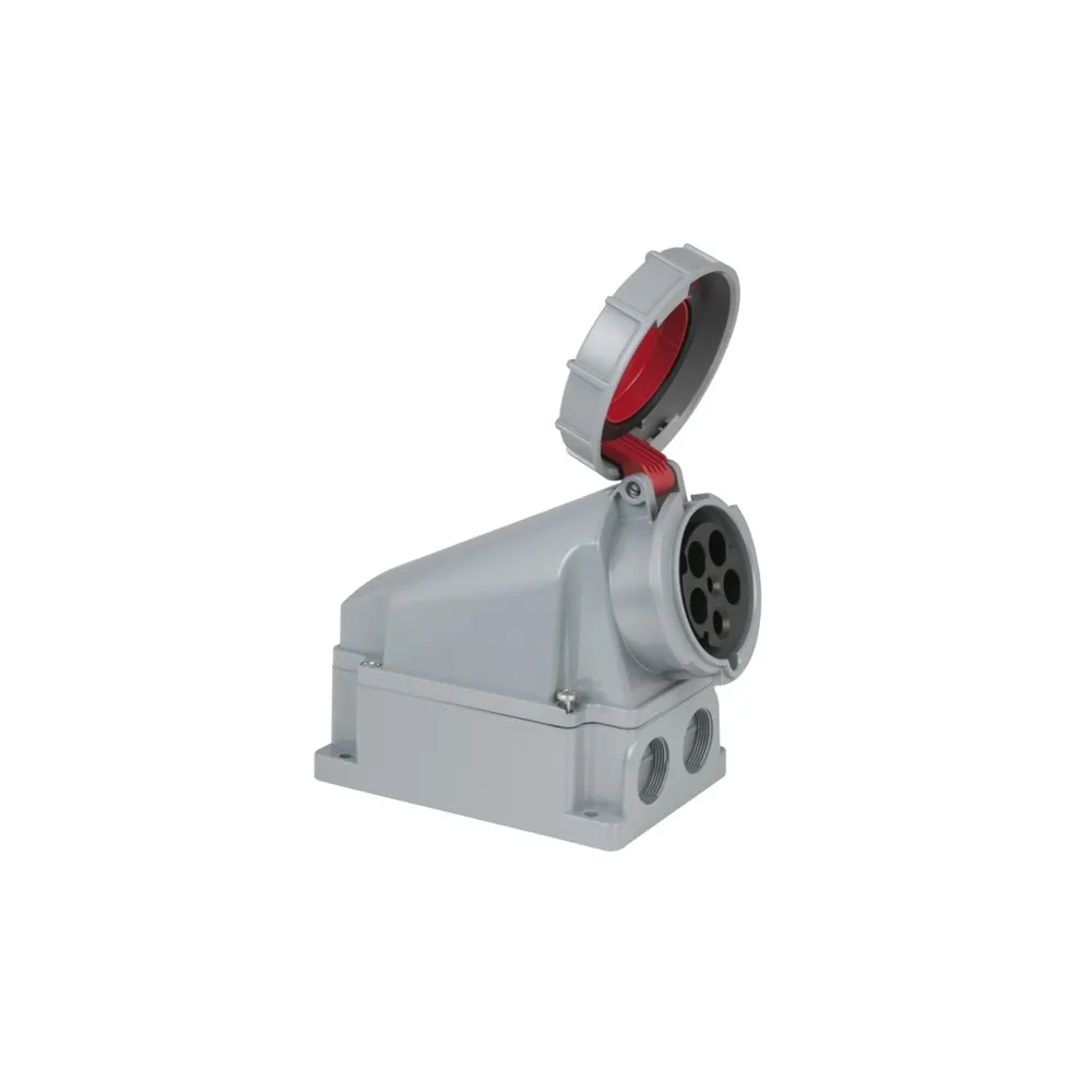 PCE CEE 63A 400V 5p Wallmount Female Red IP67
