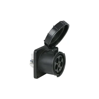 PCE CEE 125A 400V 5p Socket Female Black IP67