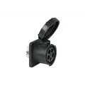 PCE CEE 125A 400V 5p Socket Female Black IP67