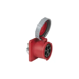 PCE CEE 125A 400V 5p Socket Female Red IP67