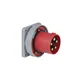 PCE CEE 125A 400V 5p Socket Male Red IP67