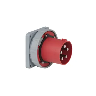 PCE CEE 125A 400V 5p Socket Male Red IP67