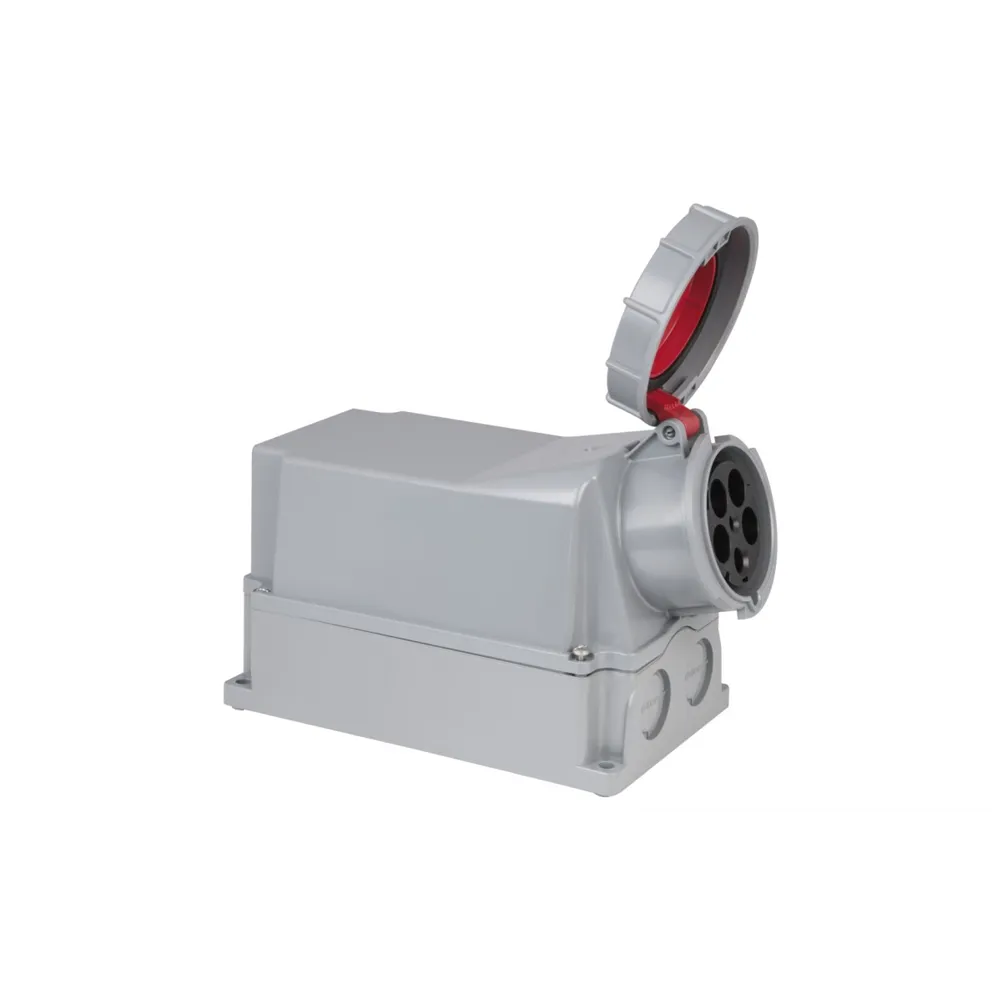 PCE CEE 125A 400V 5p Wallmount Female Red IP67