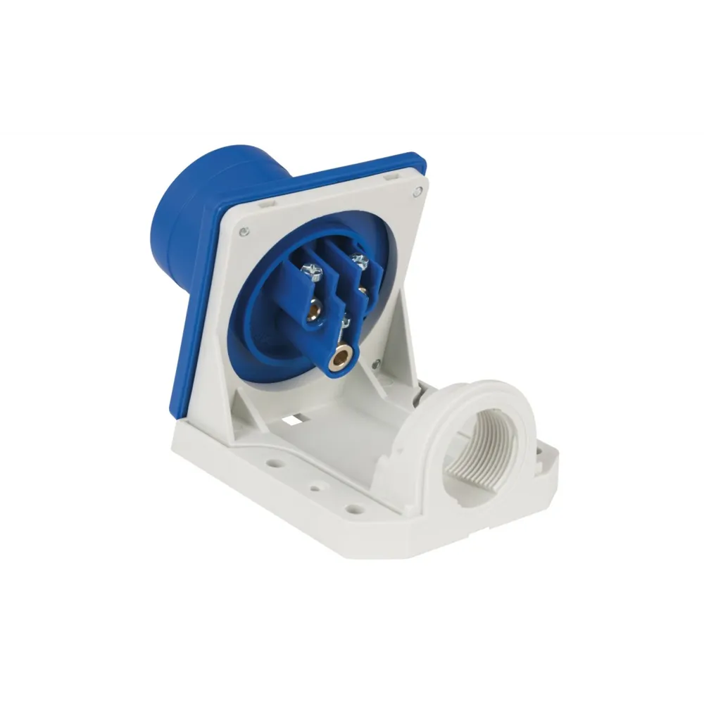 PCE CEE 16A 240V 3p Wallmount Male Blue IP44