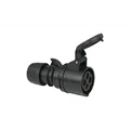 PCE CEE 16A 400V 4p Plug Female Black Turbo Twist IP44