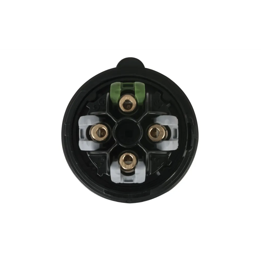 PCE CEE 16A 400V 4p Plug Female Black Turbo Twist IP44