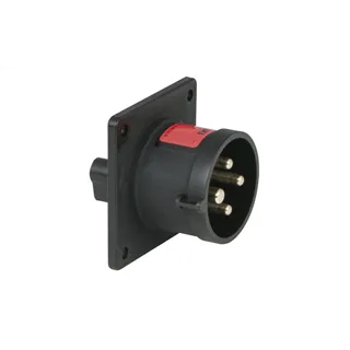 PCE CEE 16A 400V 4p Socket Male Black IP44