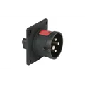 PCE CEE 16A 400V 4p Socket Male Black IP44
