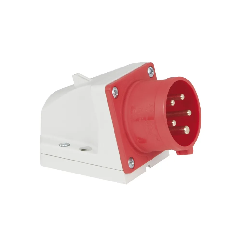 PCE CEE 16A 400V 5p Wallmount Male Red IP44