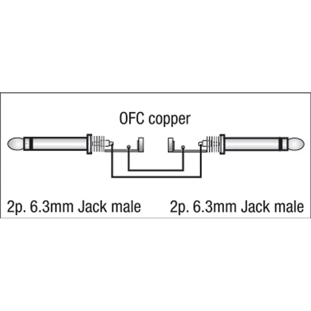 DAP FL06 - UNBAL. JACK MONO to JACK MONO 6m
