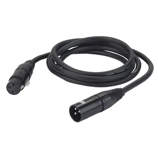 DAP FL09 - DMX/AES-EBU XLR/M 3-Pol to XLR/W 3-Pol. 6 m, schwarz