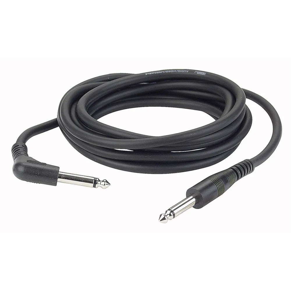 DAP FL10 - Klinke M mono zu Klinke M mono 90°, schwarz,  6 m