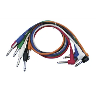 DAP FL14 - 6 coloured unbal. patch straight to 90° 60 cm Black