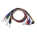 DAP FL14 - 6 coloured unbal. patch straight to 90° 60 cm Black