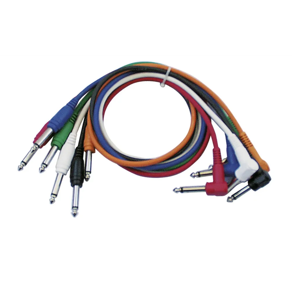 DAP FL14 - 6 coloured unbal. patch straight to 90° 60 cm Black