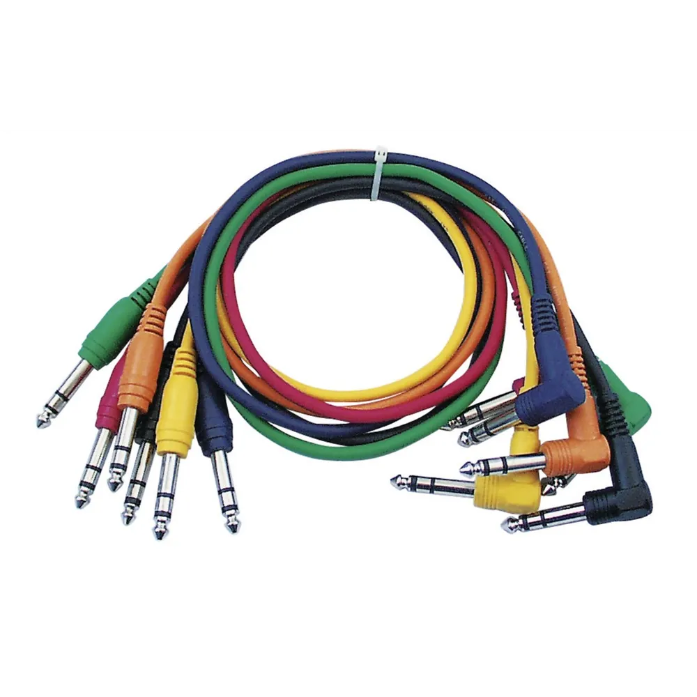 DAP FL15 - 6 coloured bal. patch straight to 90° 90 cm Black