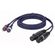 DAP FL25 - 2x Cinch M L/R  zu 2 XLR/W 3-Pol, 3 m