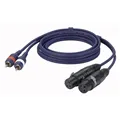 DAP FL25 - 2x Cinch M L/R  zu 2 XLR/W 3-Pol, 3 m