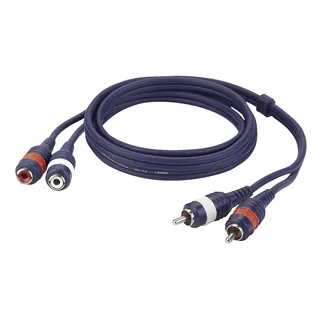 DAP FL27 - Cinch 2 x M L/R zu Cinch 2 x W L/R  Kabel, 6m