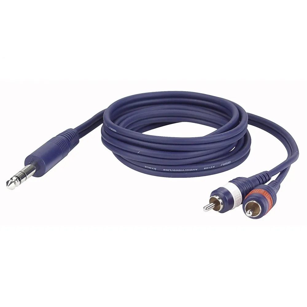 DAP FL35 - Stereo Klinke M zu 2x Mono Cinch M, 6 m