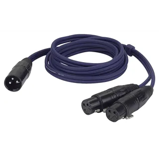 DAP FL38 - bal. XLR/M 3 p. to 2 XLR/F 3 p. 1,5 m