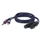 DAP FL43 - 2 unbal. Jack mono L/R to 2 XLR/F 3 p. 3 m