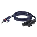 DAP FL43 - 2 unbal. Jack mono L/R to 2 XLR/F 3 p. 3 m