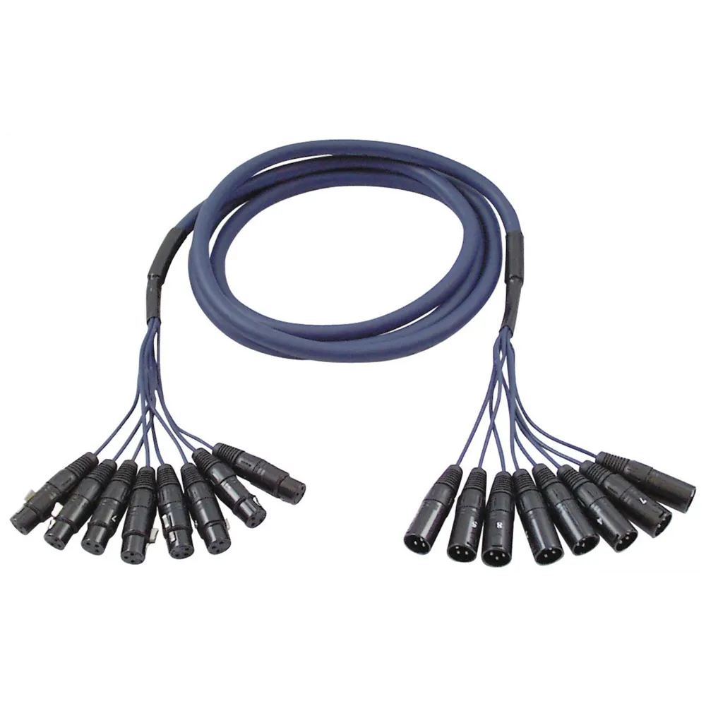 DAP FL60 - 8 XLR/M 3 p. to 8 XLR/F 3 p. 3 m