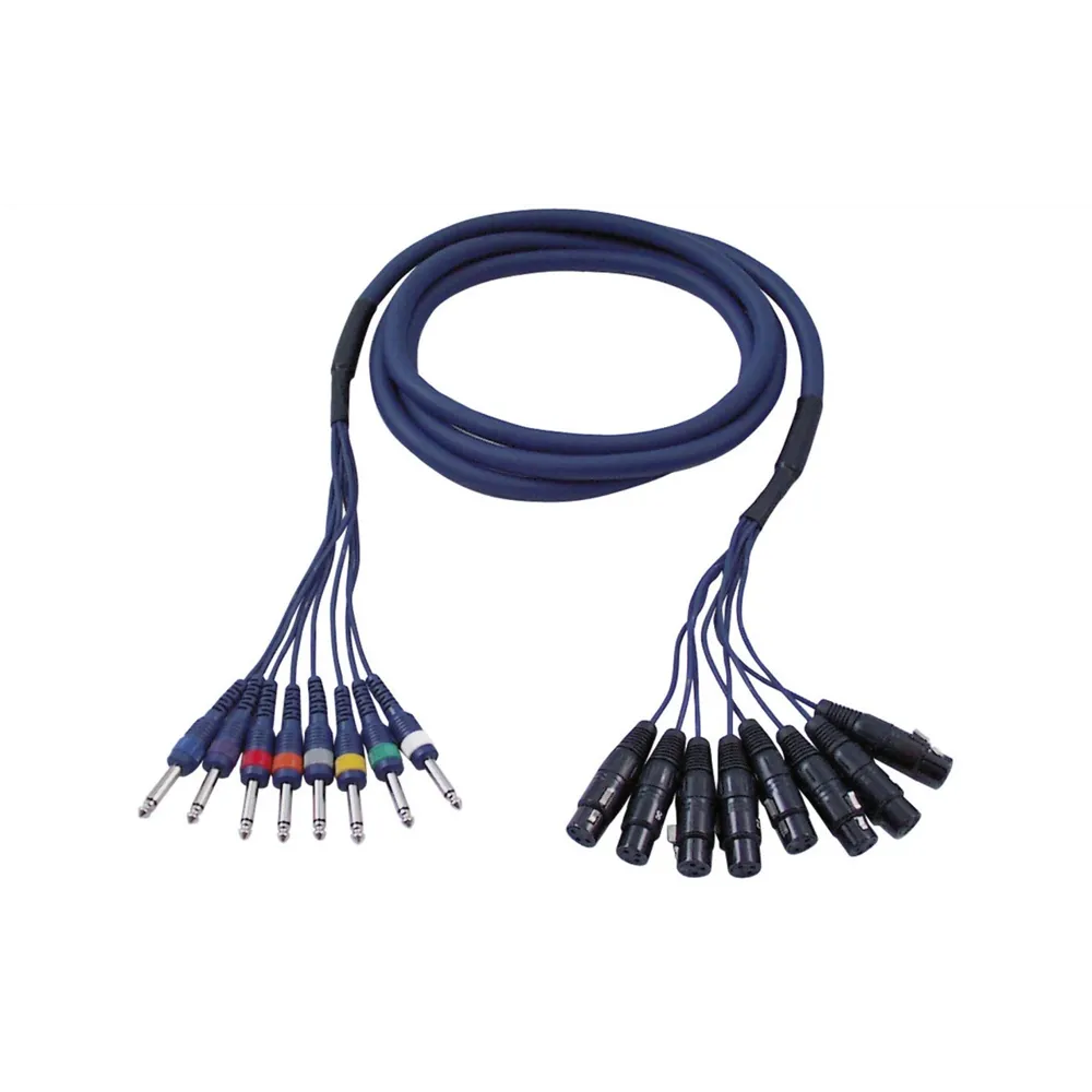 DAP FL61 - 8 XLR/F 3 p. to 8 Jack mono 6 m
