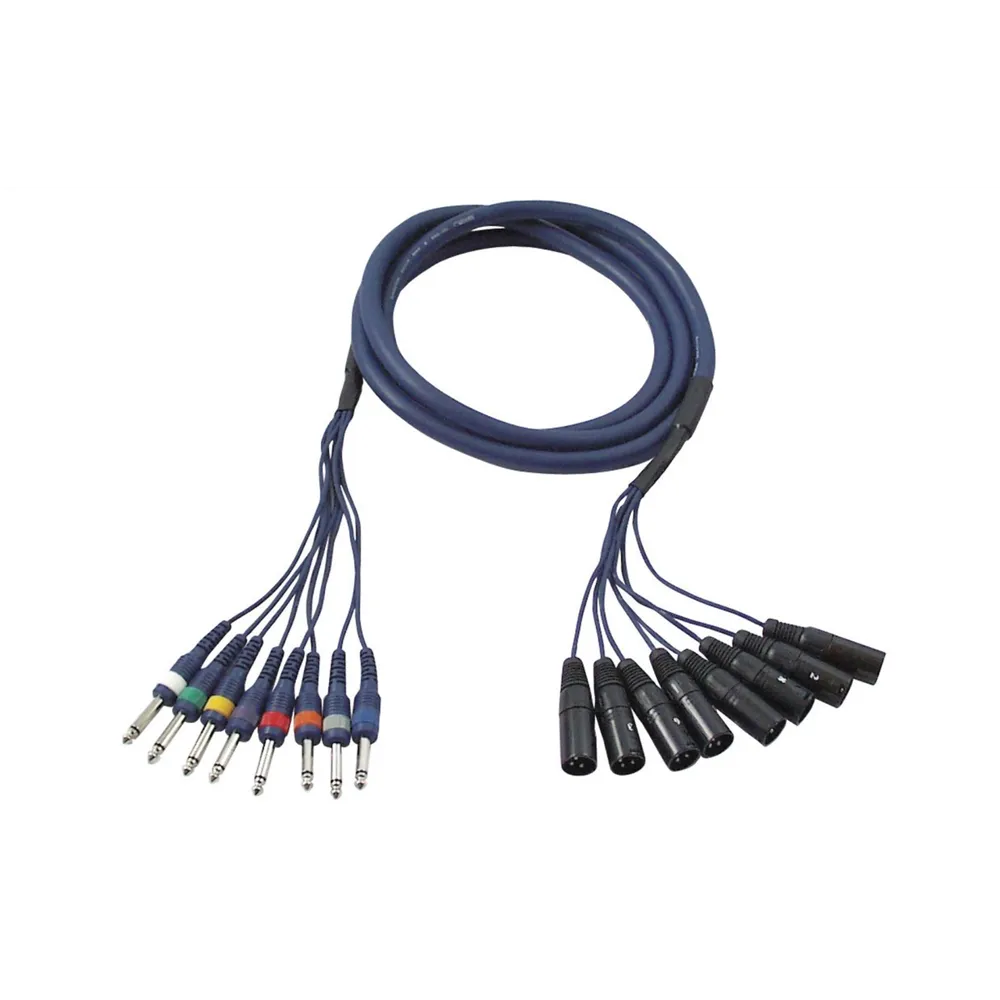 DAP FL62 - 8 XLR/M 3 p. to 8 Jack mono 3 m