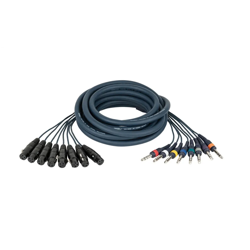 DAP FL67 -  8 XLR/F 3 p. to 8 Jack stereo 3 m