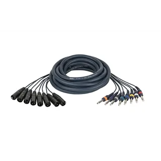 DAP FL68 - 8 XLR/M 3 p. to 8 Jack stereo 3 m