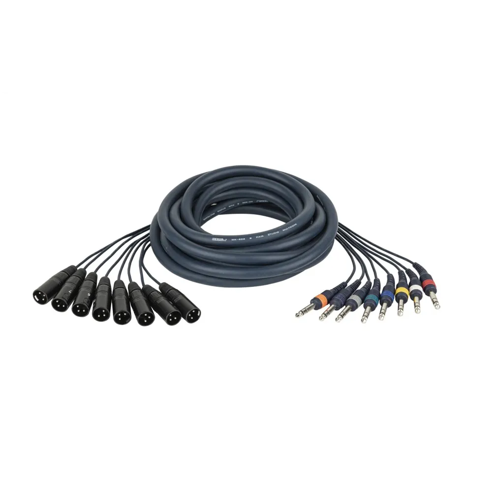 DAP FL68 - 8 XLR/M 3 p. to 8 Jack stereo 3 m