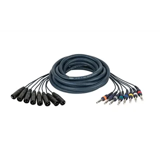 DAP FL68 - 8 XLR/M 3 p. to 8 Jack stereo 6 m