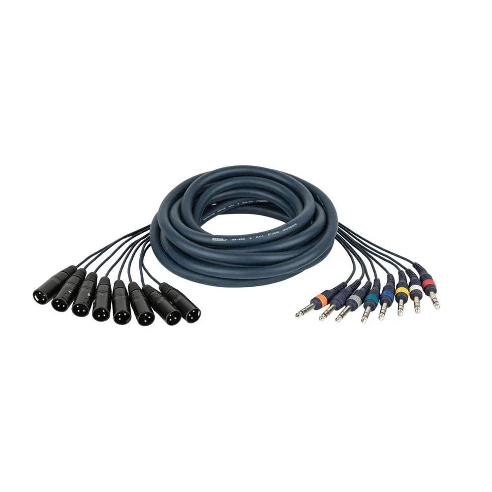 DAP FL68 - 8 XLR/M 3 p. to 8 Jack stereo 6 m